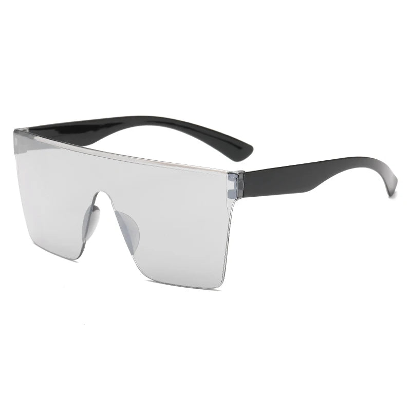 Les lunettes de soirée monture large et carré blanche