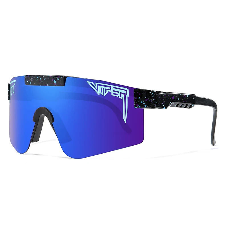 Les lunettes de vitesse classiques bleu