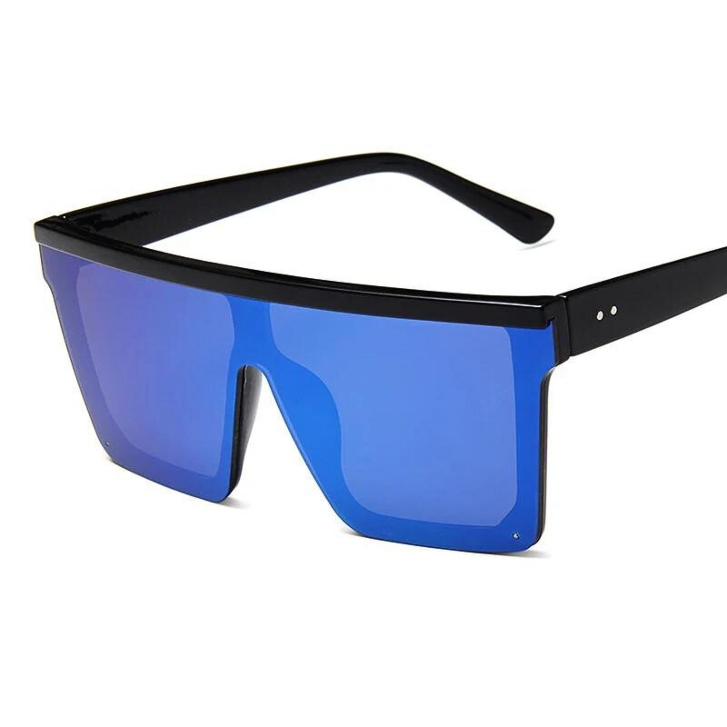 Les lunettes de vitesse effet miroir bleu