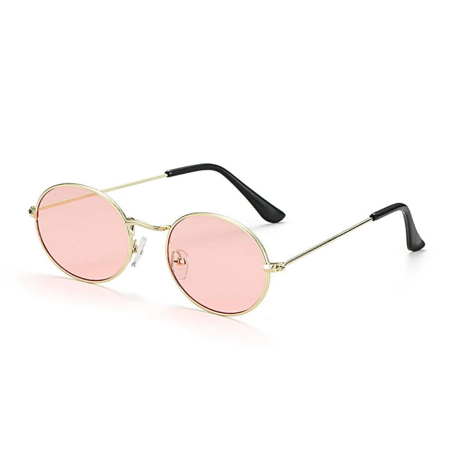 Lunettes de festival coachella forme ovale vert rose
