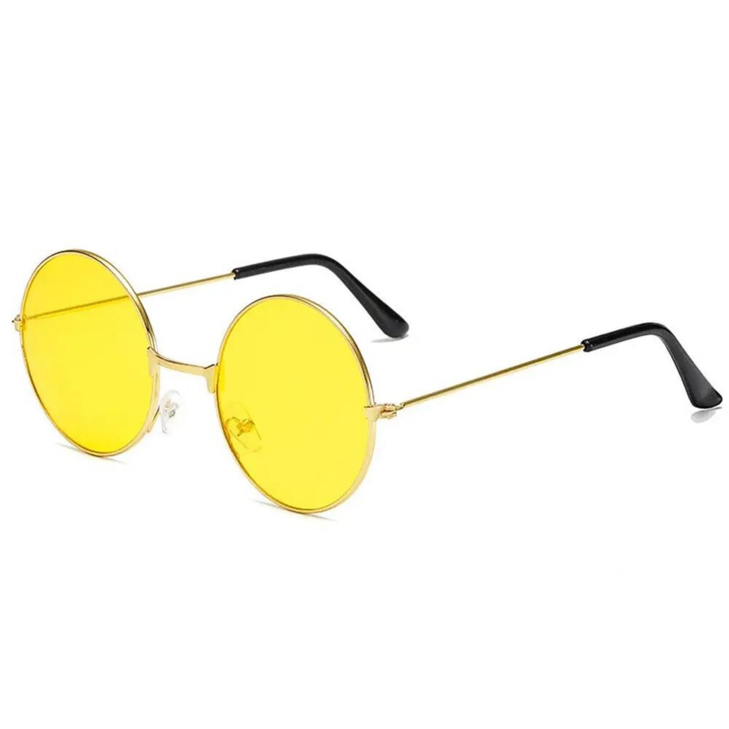 Lunettes de festival rondes john lennon jaune