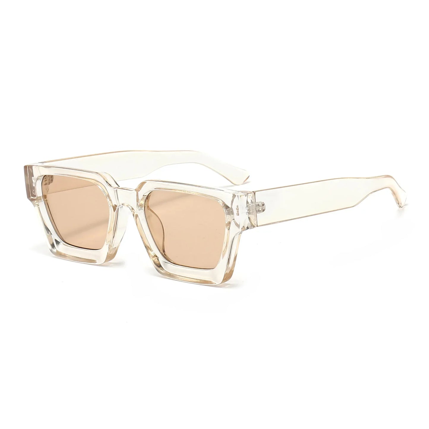 lunettes de soirée fashion translucides beige