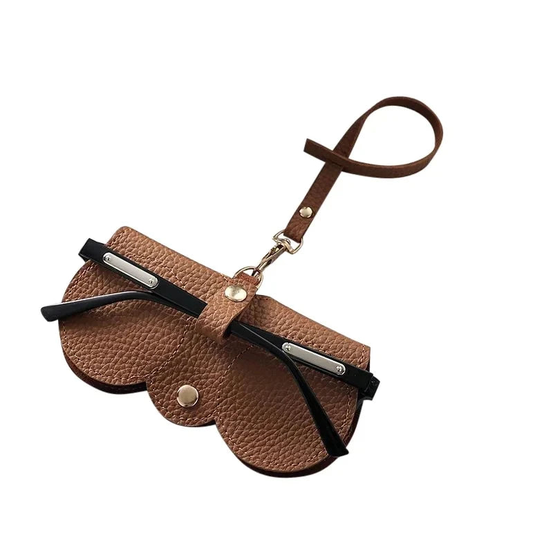 Étui à lunettes pratique accessoire indispensable marron