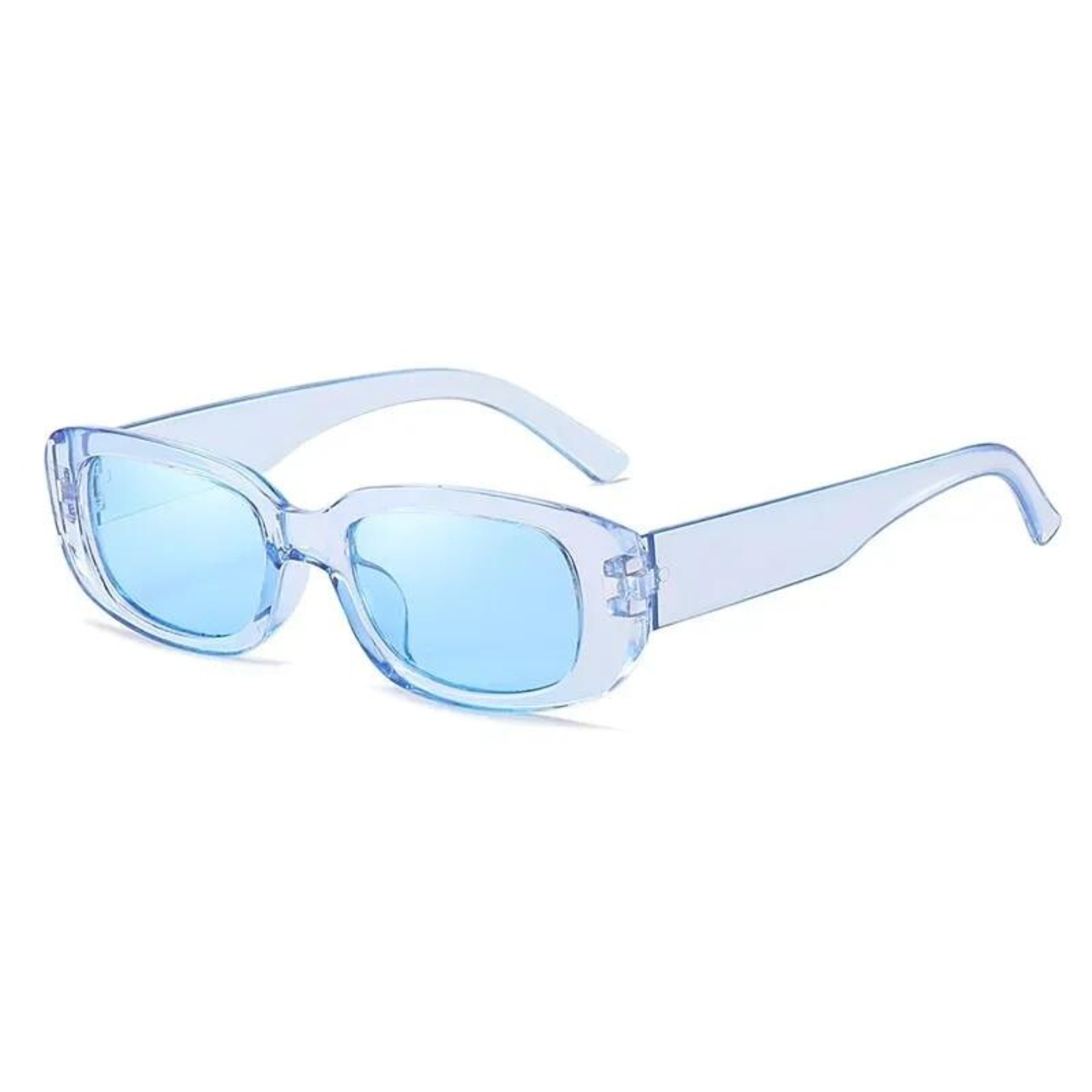 Les lunettes de soirée translucides indémodables bleu