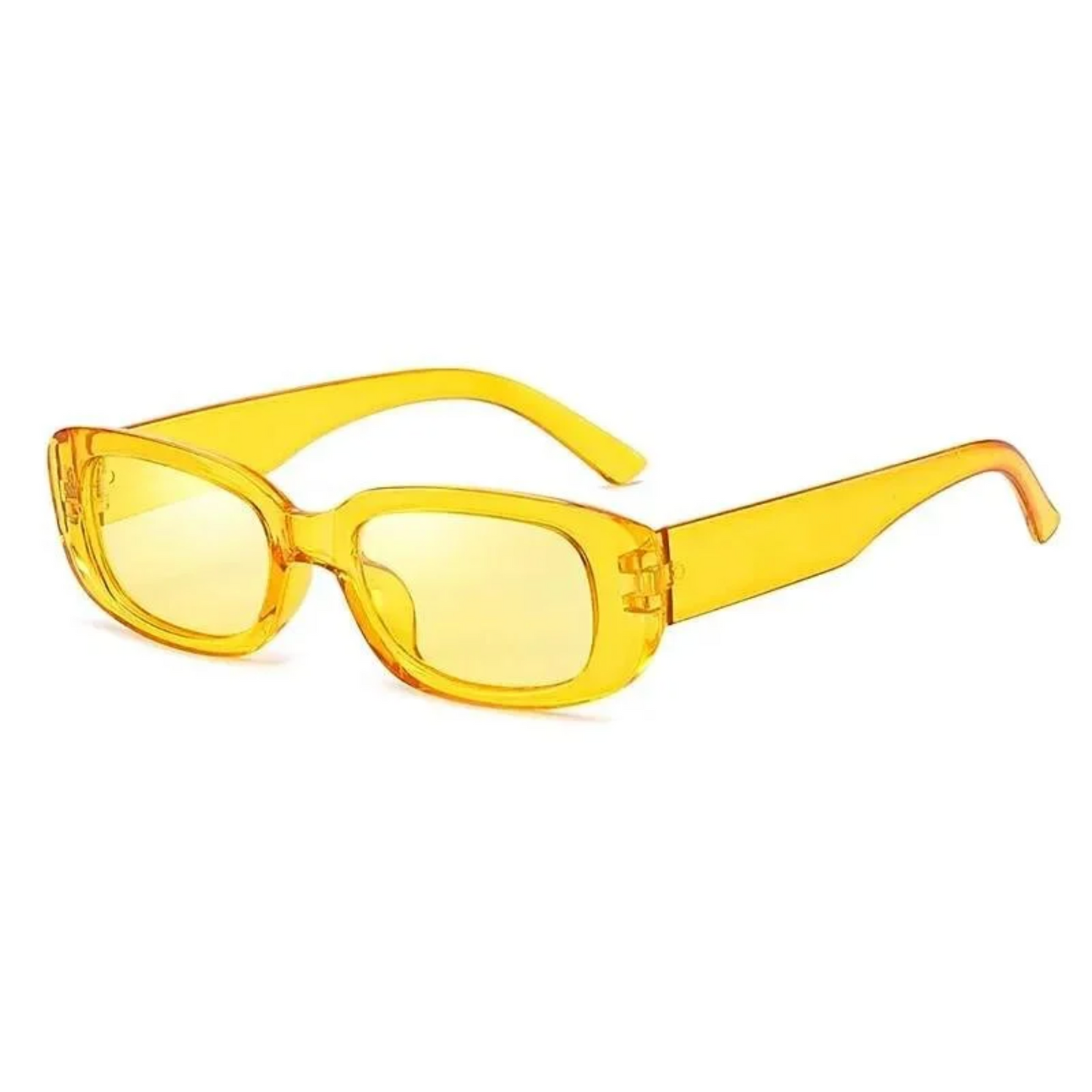 Les lunettes de soirée translucides indémodables jaune