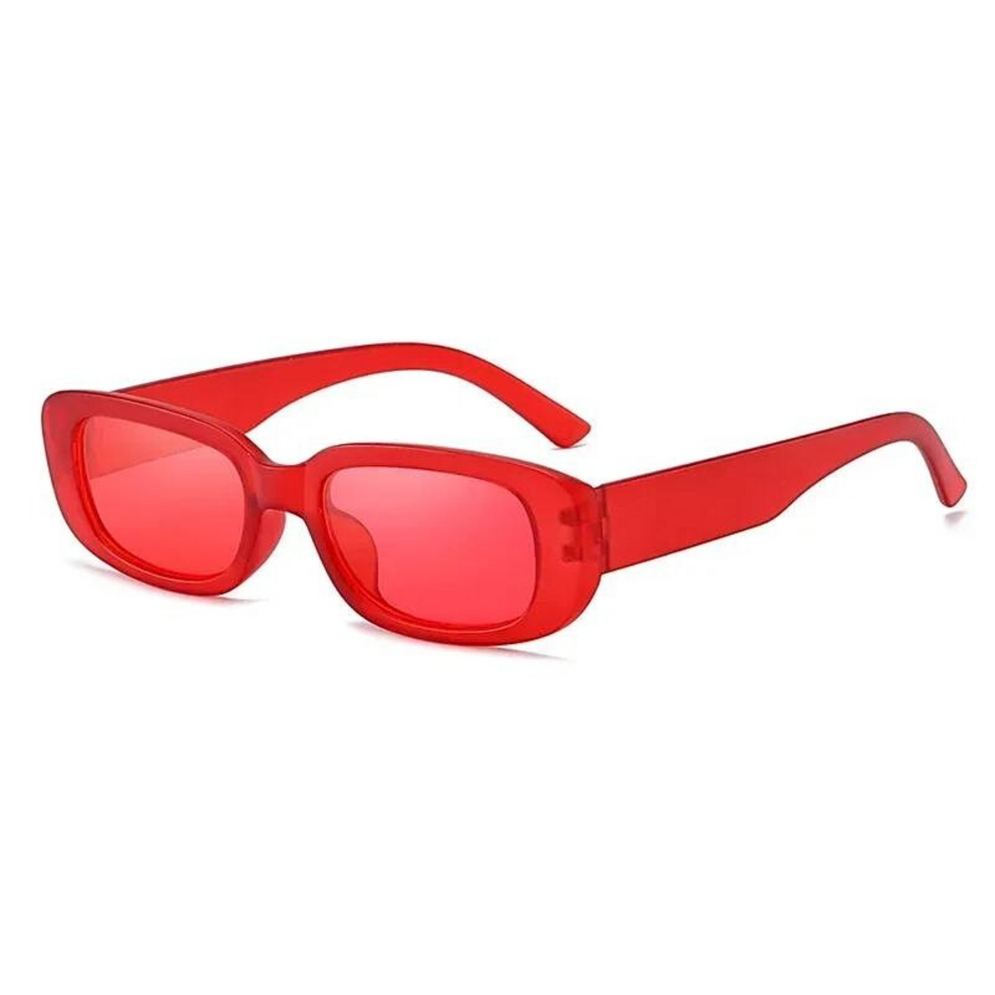 Les lunettes de soirée translucides indémodables rouge