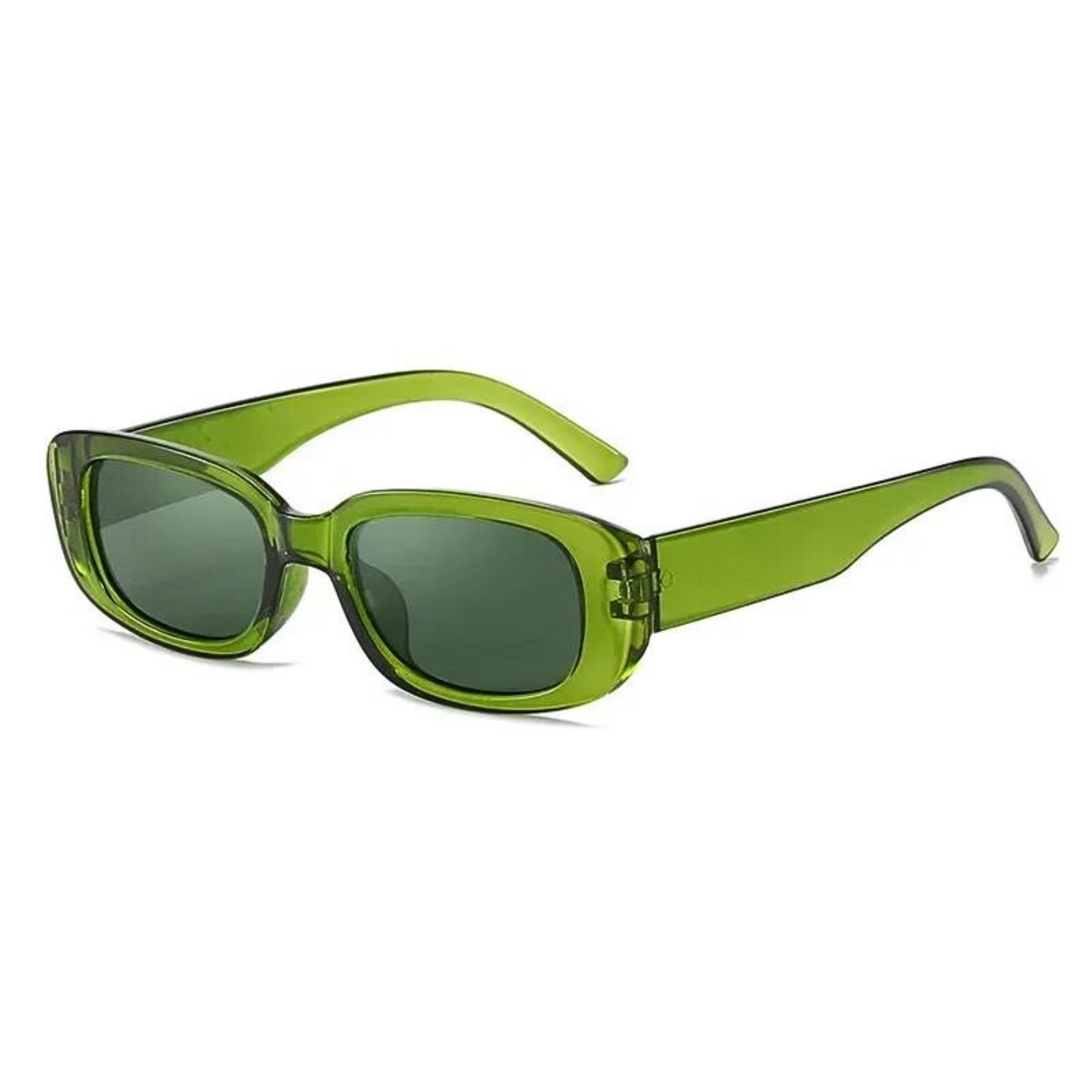 Les lunettes de soirée translucides indémodables verte