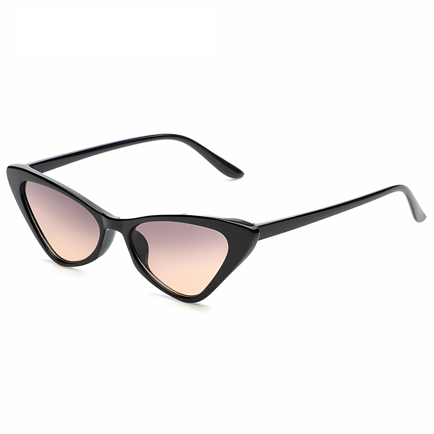 Les lunettes de soirée monture œil de chat noir teinte
