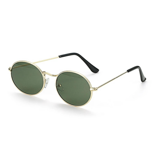 Lunettes de festival coachella forme ovale vert foncé