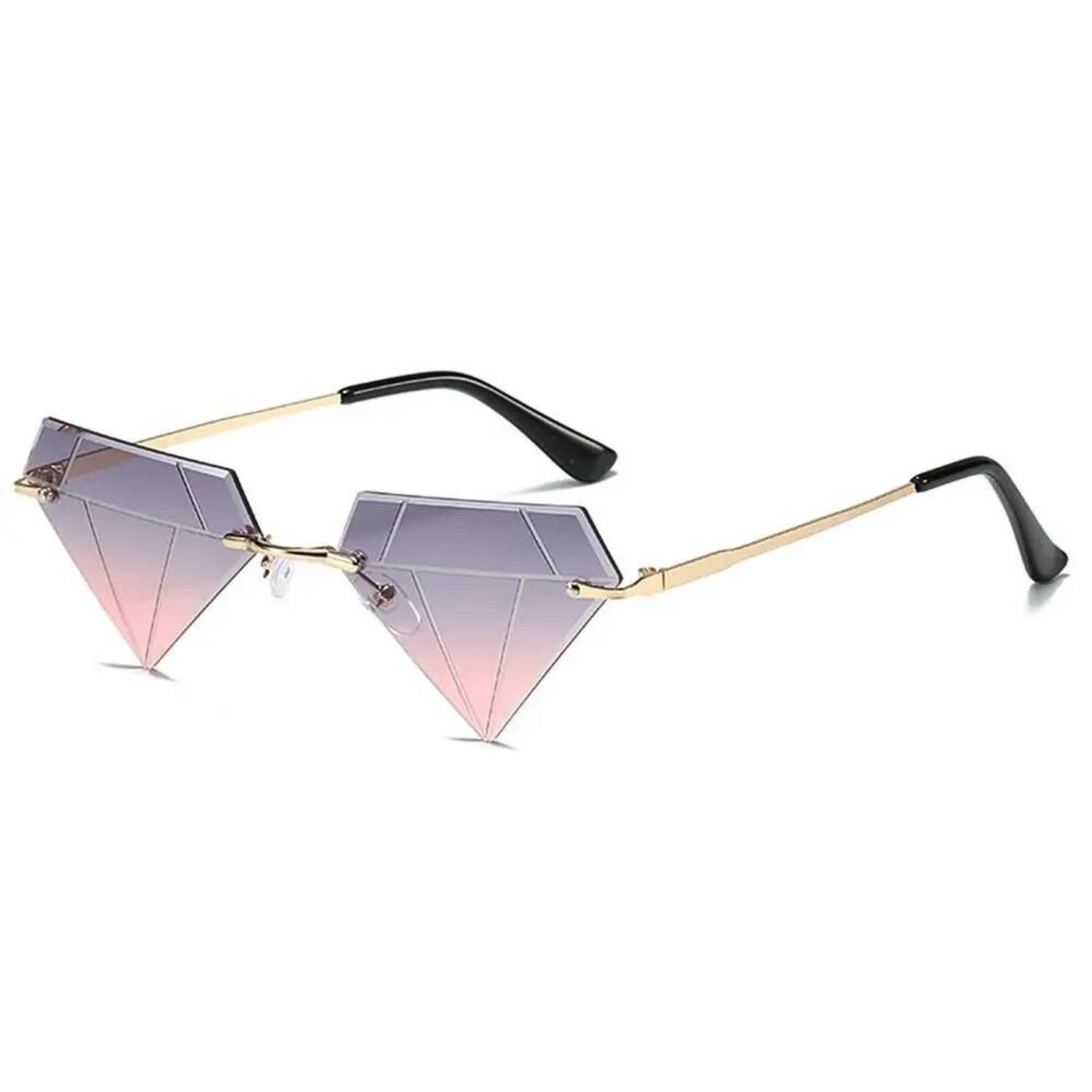 Lunettes de festival en forme de diamant