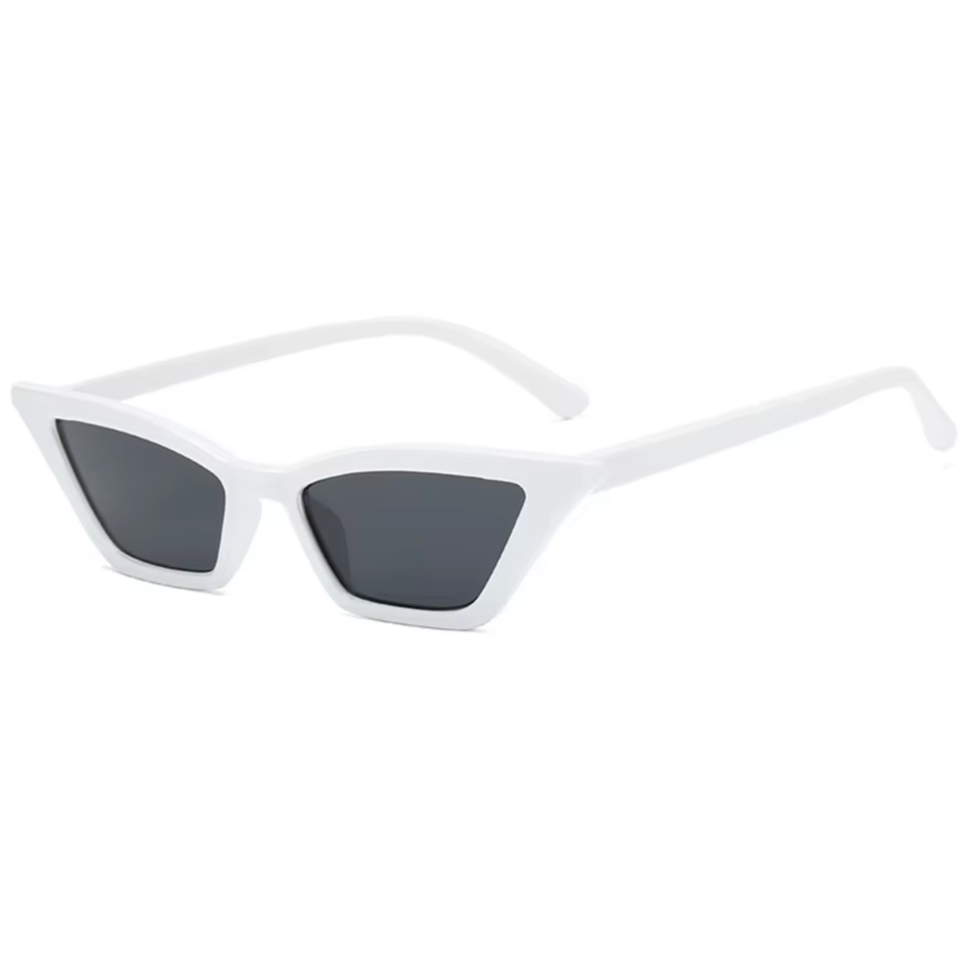 Paire de lunettes de soirée à la monture pointue blanche