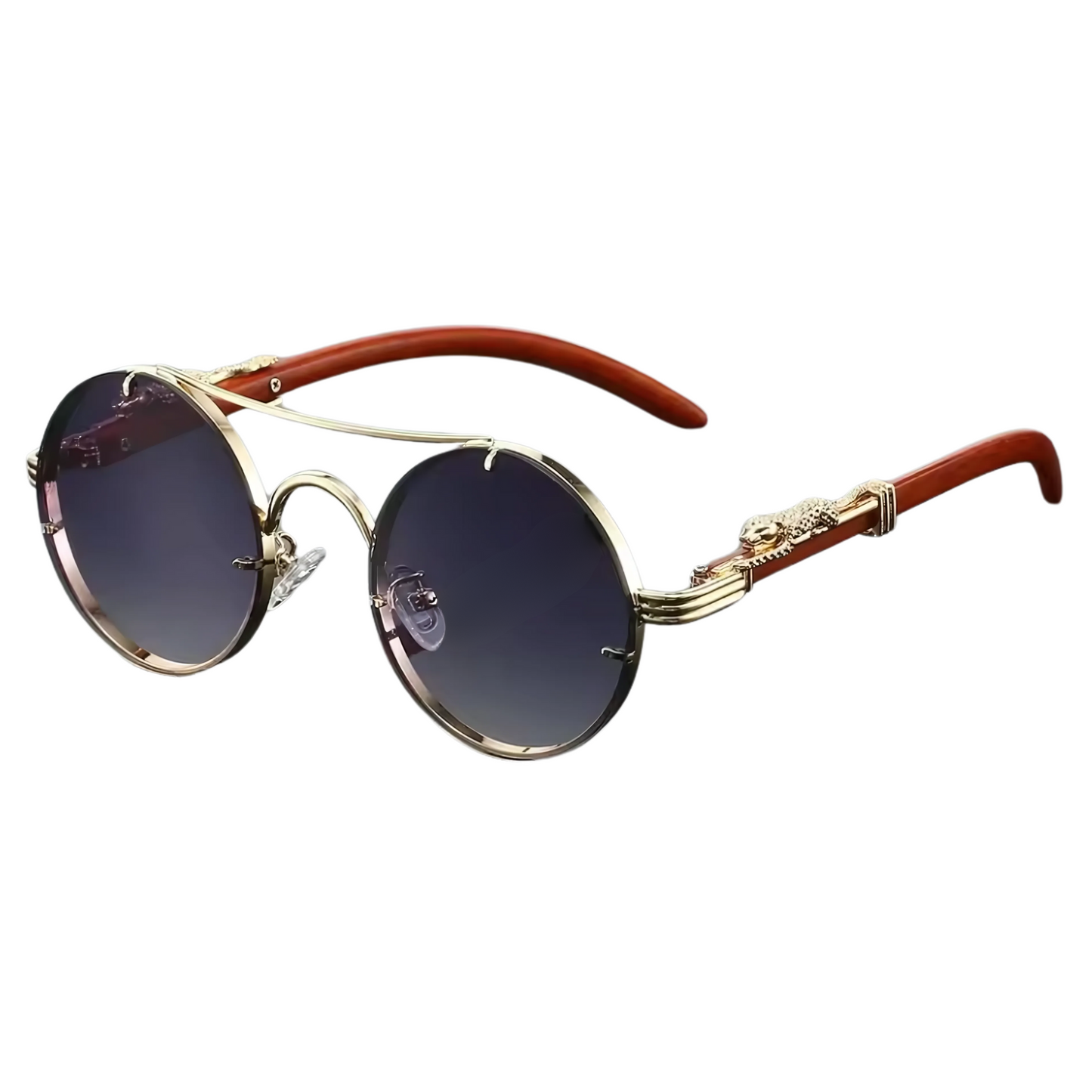 lunettes de festival vintage détail jaguar teinte noir
