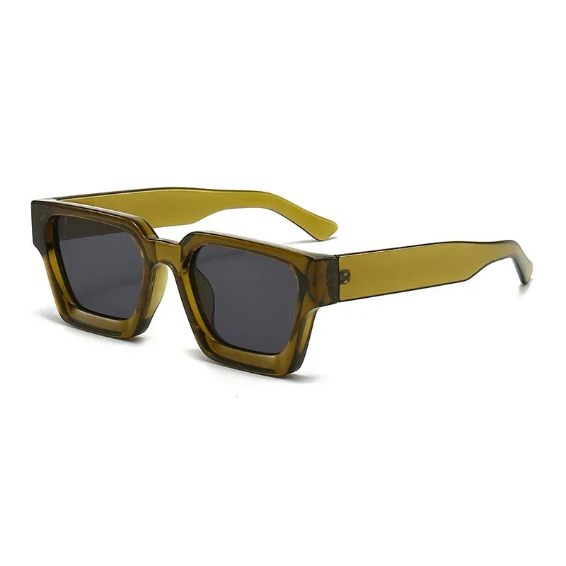 lunettes de soirée fashion translucides vert olive