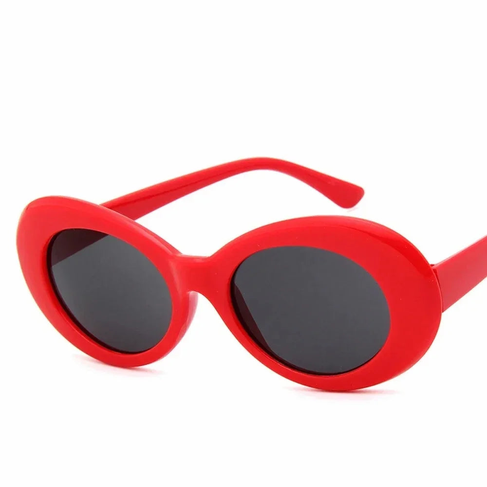 lunettes de soirée festival kurt cobain rouge flashy